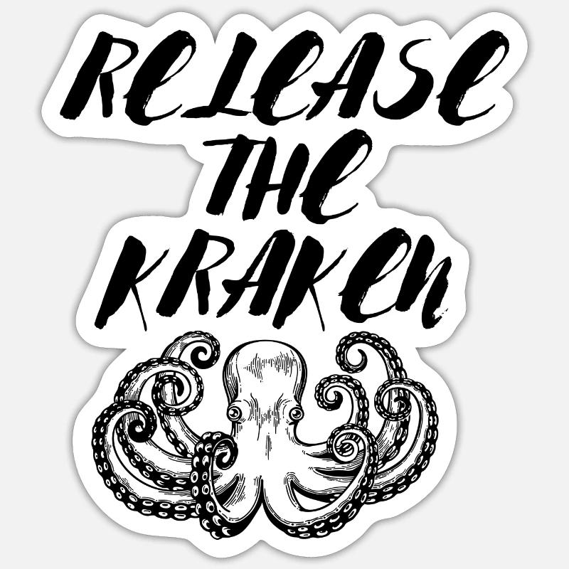 RELEASE THE KRAKEN Sticker size S (10 x 10 cm)