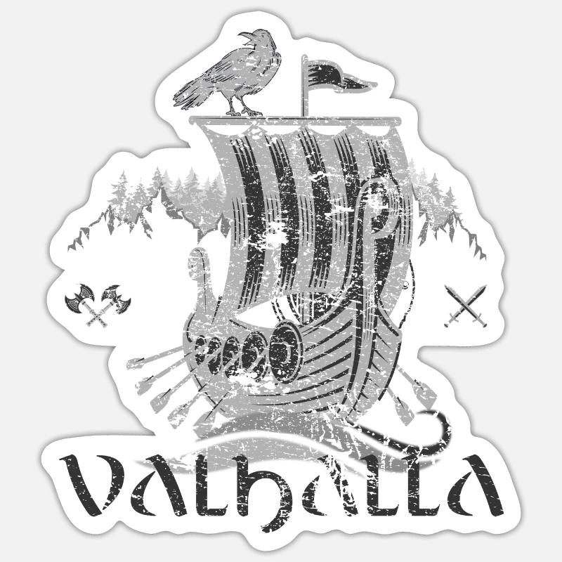 Valhalla Viking Vikings Bjoern Eisenseite Sticker Größe S (10 x 10 cm)