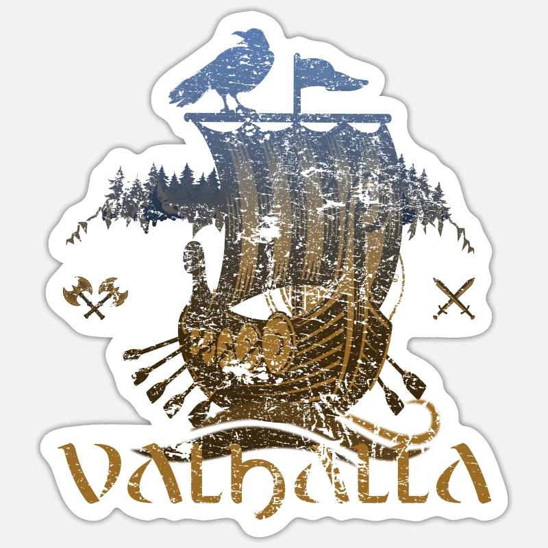 Valhalla Viking Vikings Bjoern Eisenseite Sticker Größe S (10 x 10 cm)