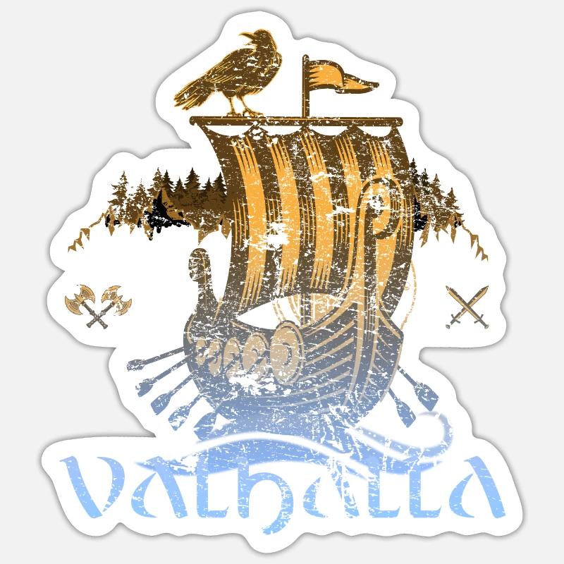 Valhalla Viking Vikings Bjoern Eisenseite Sticker Größe S (10 x 10 cm)