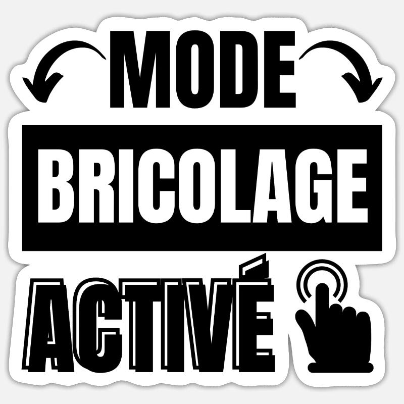 mode bricolage Sticker taille S (10 x 10 cm)