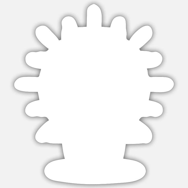 Fun Fun Drôle - Sticker taille S (10 x 10 cm) - blanc mat
