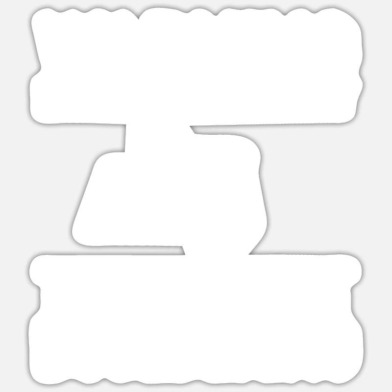 Bouldering Climbing Climbing - Sticker size S (10 x 10 cm) - white matte
