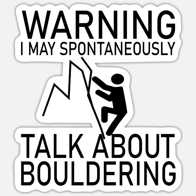 Escalade de bloc Sticker taille S (10 x 10 cm)