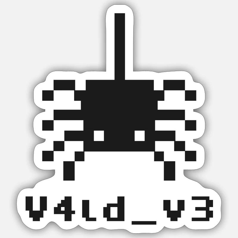 VLD V3 2022 - Sticker taille S (10 x 10 cm) - blanc mat