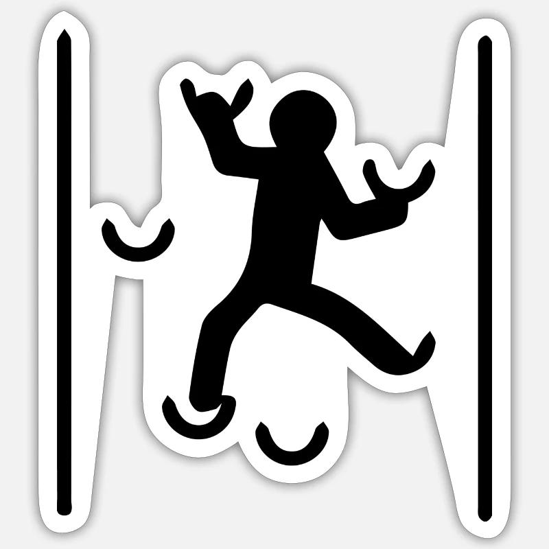 Escalade de bloc Sticker taille S (10 x 10 cm)