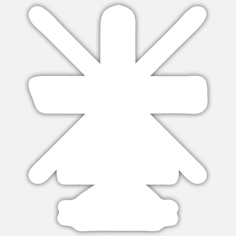 VGN 4 ANIMALS - Sticker Größe S (10 x 10 cm) - Mattweiß