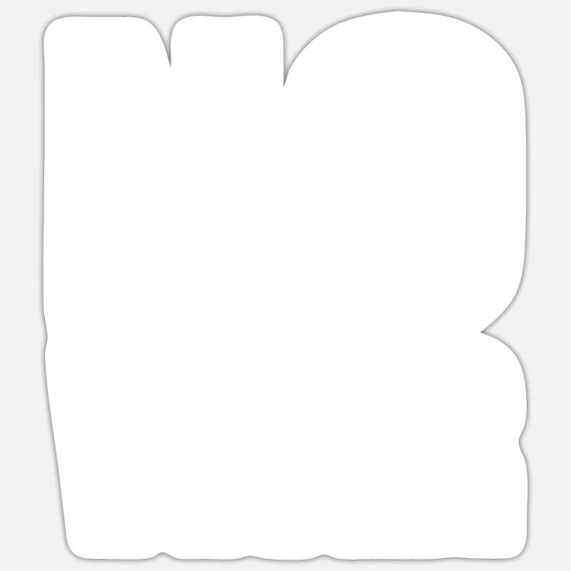 No war - Sticker taille S (10 x 10 cm) - blanc mat