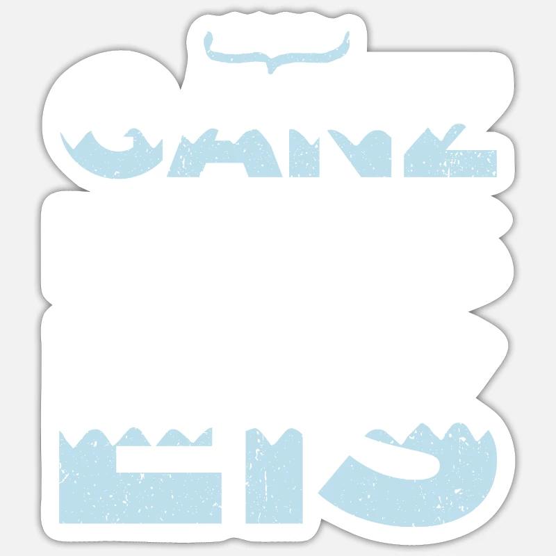 Ganz Dünnes Eis Risiko Umgangssprache Vorsicht - Sticker Größe S (10 x 10 cm) - Mattweiß