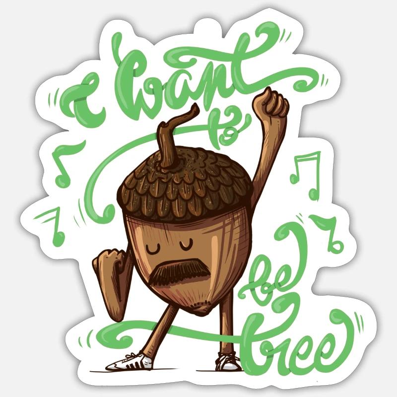 Baum sein Sticker Größe S (10 x 10 cm)