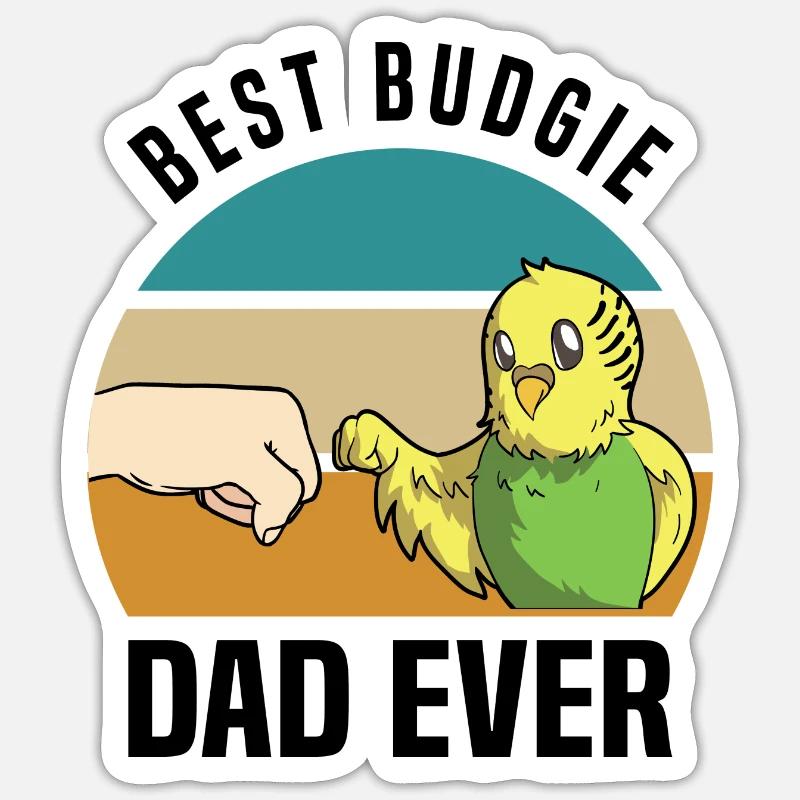 Budgerigar Sticker size S (10 x 10 cm)