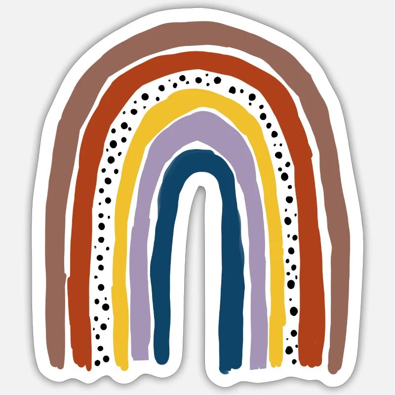 Rainbow. Sticker size S (10 x 10 cm)
