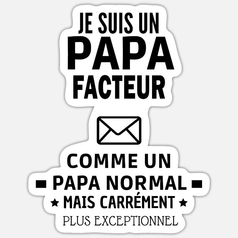 facteur exceptionnel - Sticker taille S (10 x 10 cm) - blanc mat