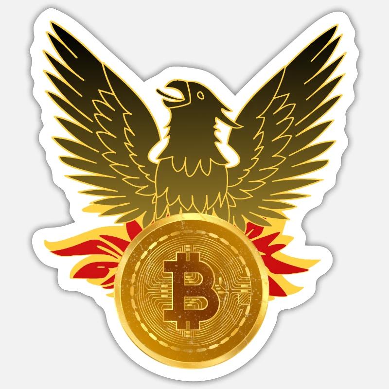 Bitcoin Phoenix / HODL / Crypto / Mining Sticker size S (10 x 10 cm)