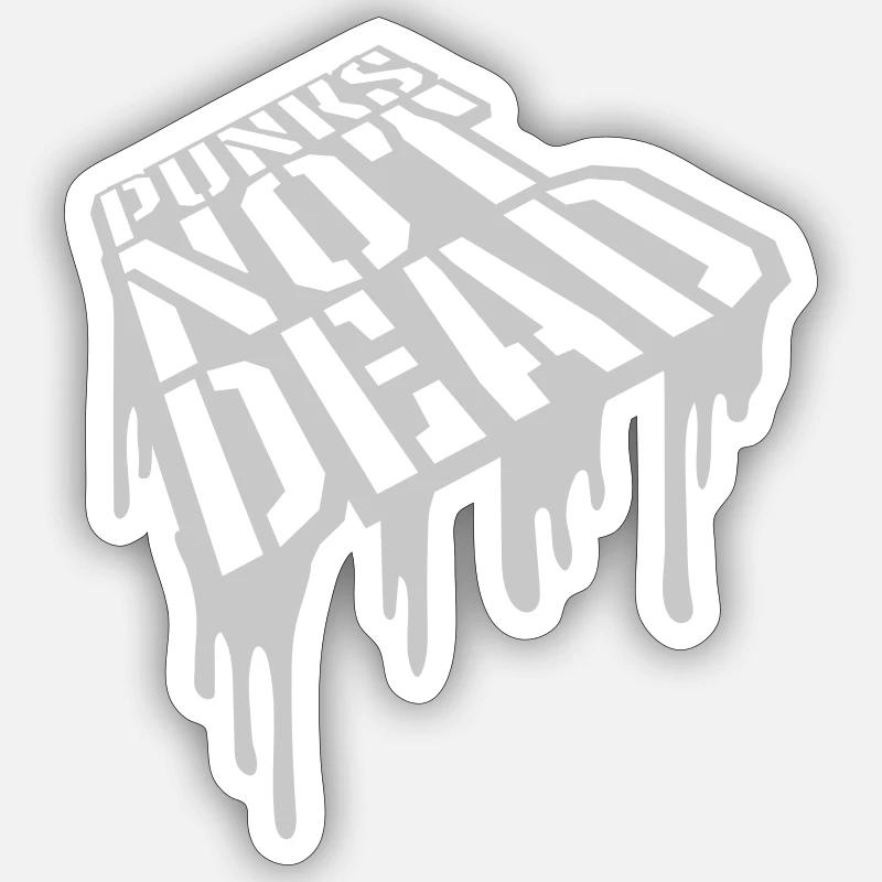 Citer des punks pas morts Sticker taille S (10 x 10 cm)