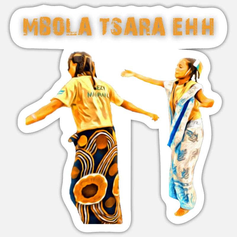 MBOLA TSARA - Sticker Größe S (10 x 10 cm) - Mattweiß