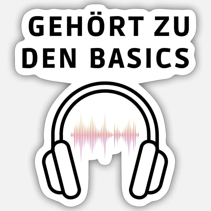 BASIC - Sticker Größe S (10 x 10 cm) - Mattweiß
