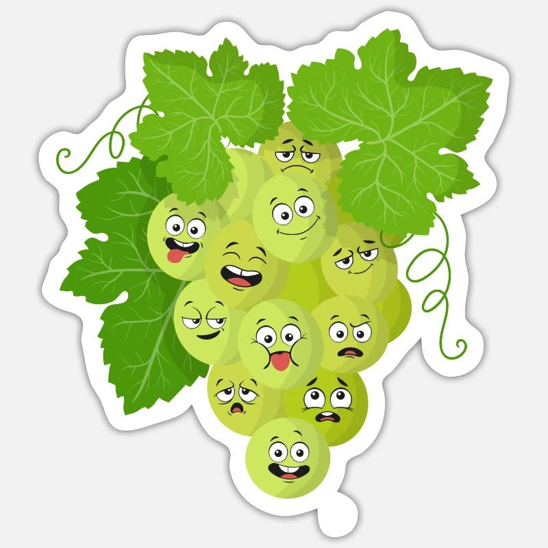 Grape Sticker size S (10 x 10 cm)