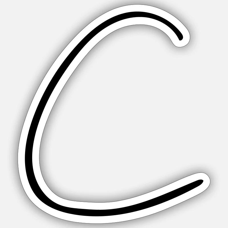 Das C Sticker Größe S (10 x 10 cm)