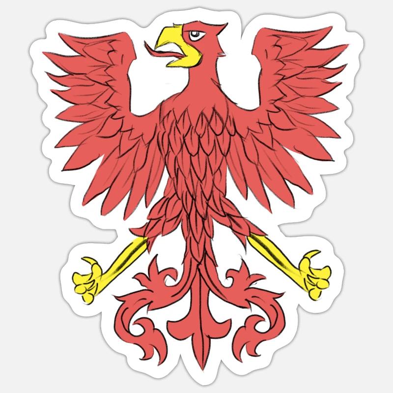 Emblem Polish eagle Sticker size S (10 x 10 cm)