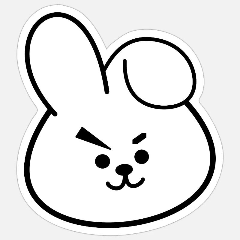 Teddy Bear illustration - Sticker size S (10 x 10 cm) - white matte