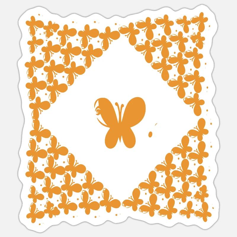 Butterfly Pattern Sticker size S (10 x 10 cm)