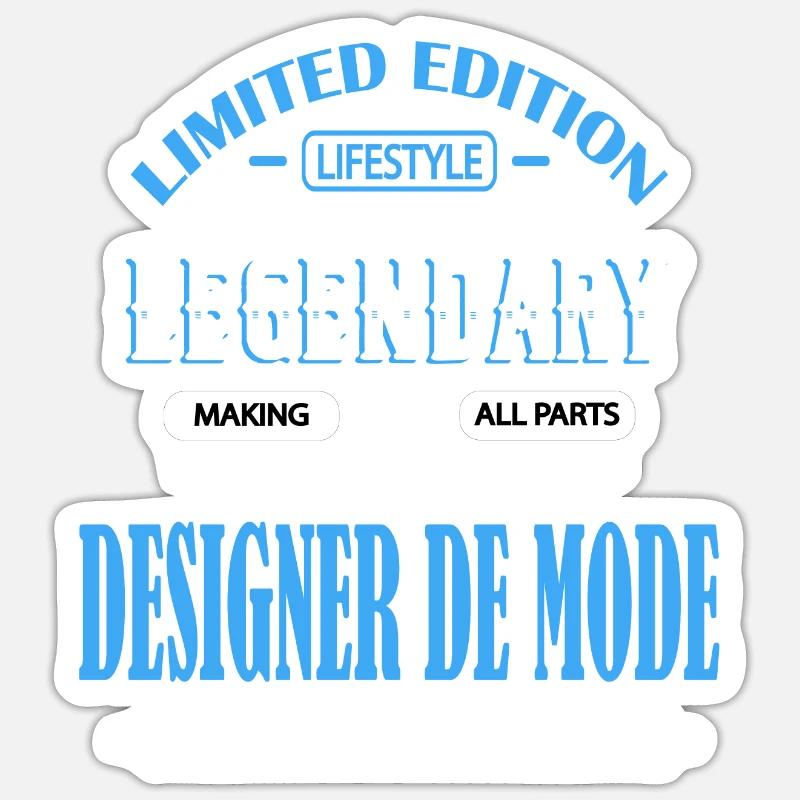 DESIGNER DE MODE Sticker taille S (10 x 10 cm)