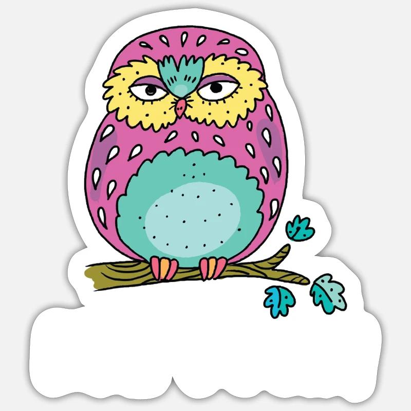Heul Doch Eul Doch Eulen Wortspiel Eule Wortwitz Sticker Größe S (10 x 10 cm)