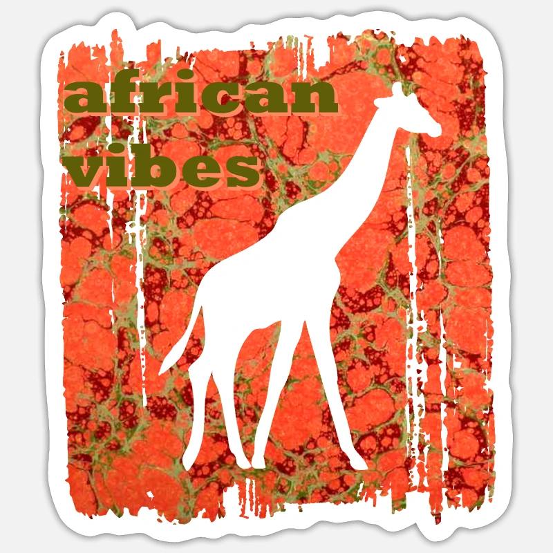 giraffe e 213 Sticker Größe S (10 x 10 cm)