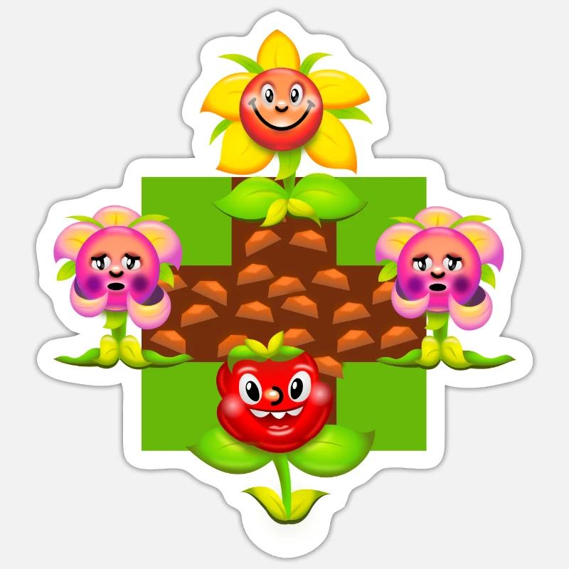 Hobbygärtner - Sticker Größe S (10 x 10 cm) - Mattweiß