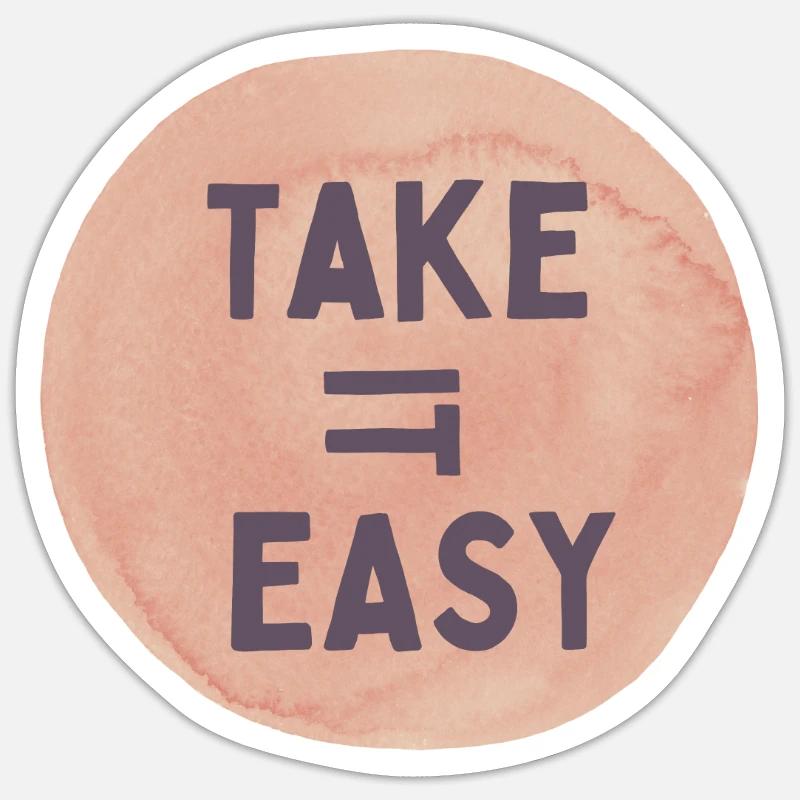 EASY - Sticker size S (10 x 10 cm) - white matte