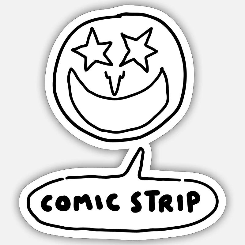 COMIC STRIP Sticker taille S (10 x 10 cm)