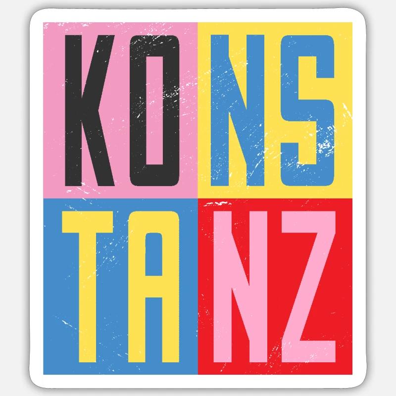 Constance cities design Sticker size S (10 x 10 cm)