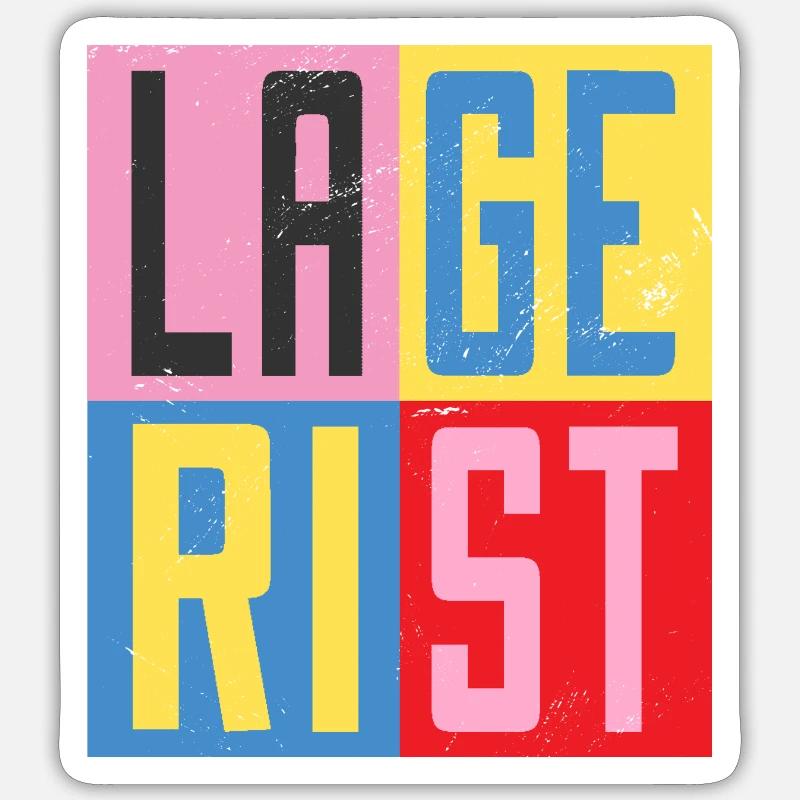 Conception d’entrepôt - Sticker taille S (10 x 10 cm) - blanc mat