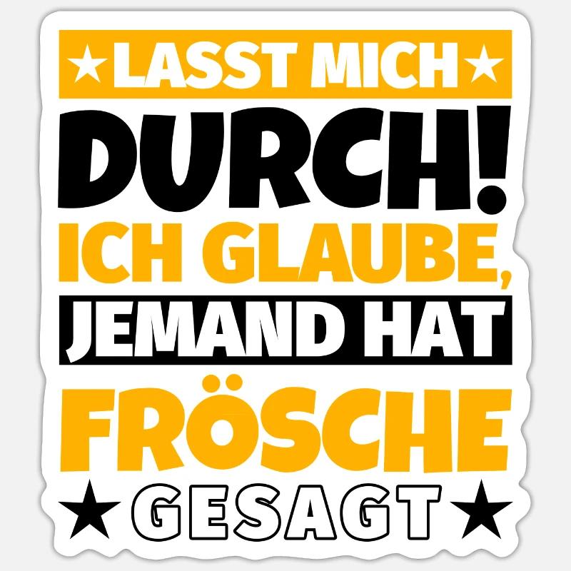 Frösche Sticker Größe S (10 x 10 cm)