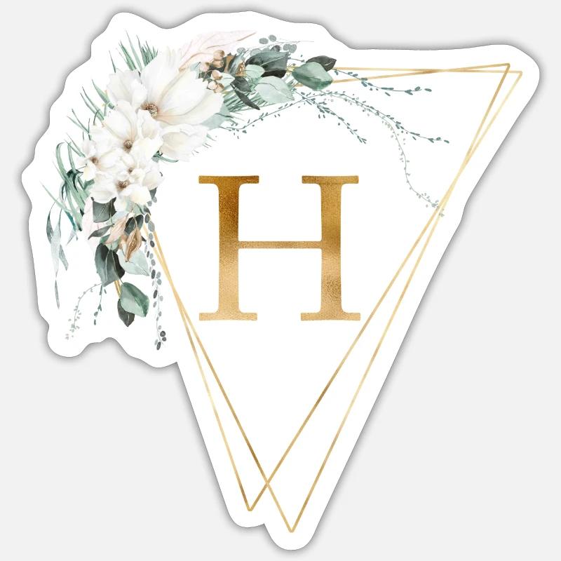 Customizable Monogram V Sticker size S (10 x 10 cm)