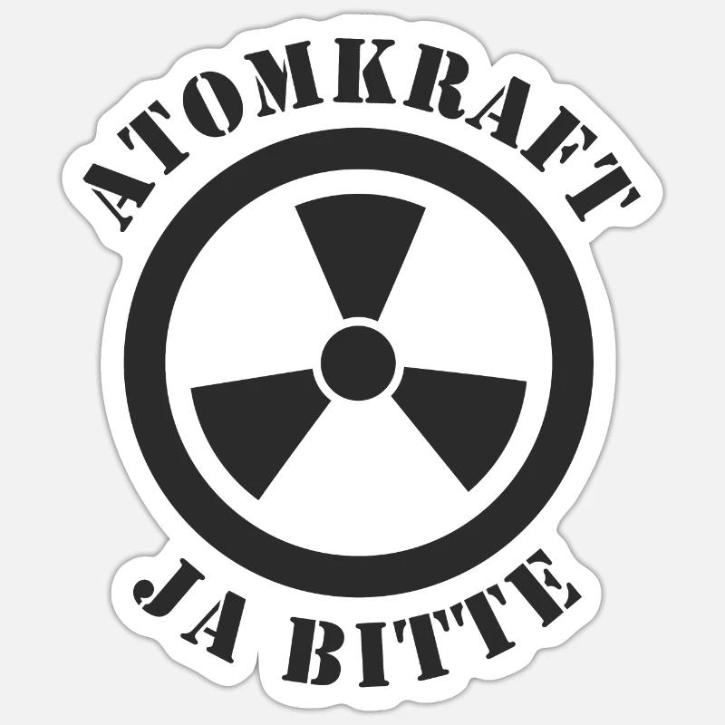 Atomkraft, Ja bitte Sticker Größe S (10 x 10 cm)