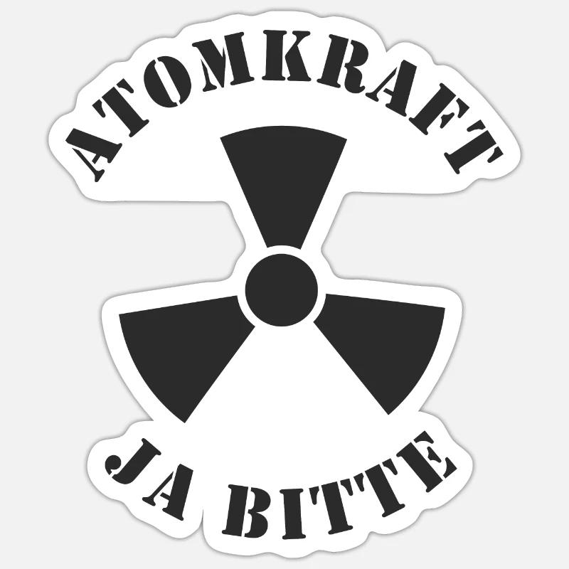 Atomkraft, Ja bitte Sticker Größe S (10 x 10 cm)