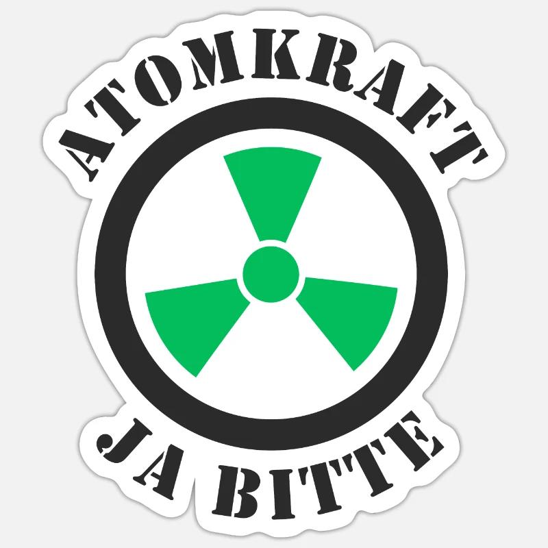 Atomkraft, Ja bitte Sticker Größe S (10 x 10 cm)