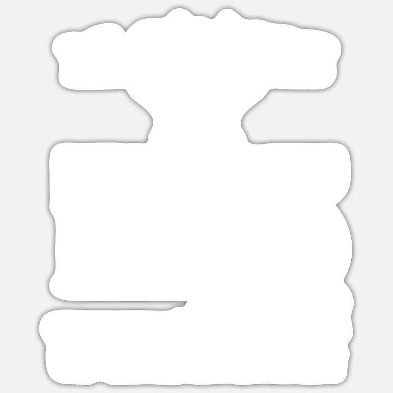 LE ROI DU BBQ - Sticker taille S (10 x 10 cm) - blanc mat
