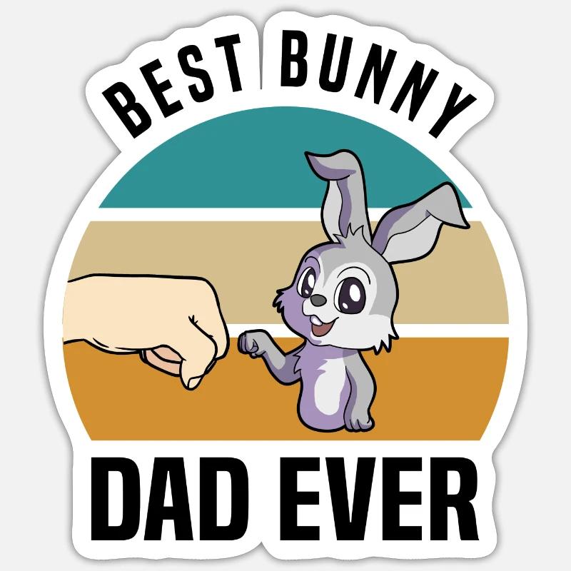 Rabbit lovers Sticker size S (10 x 10 cm)