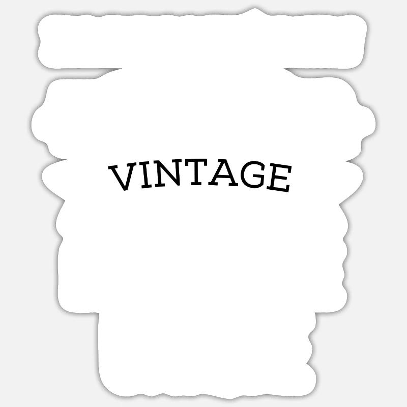 Tablier 1982 - Sticker taille S (10 x 10 cm) - blanc mat