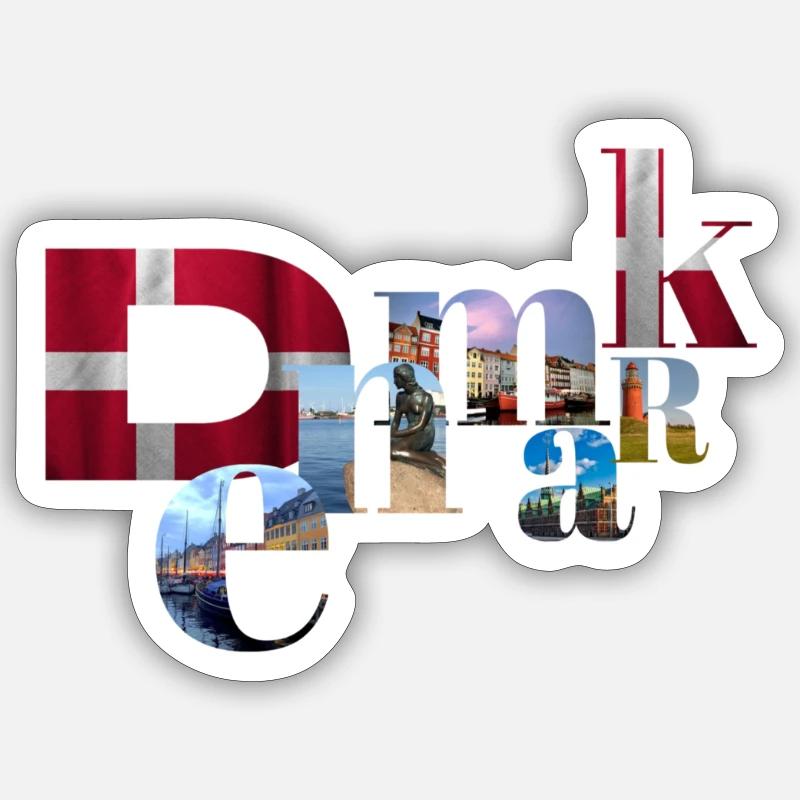 Denmark Sticker size S (10 x 10 cm)