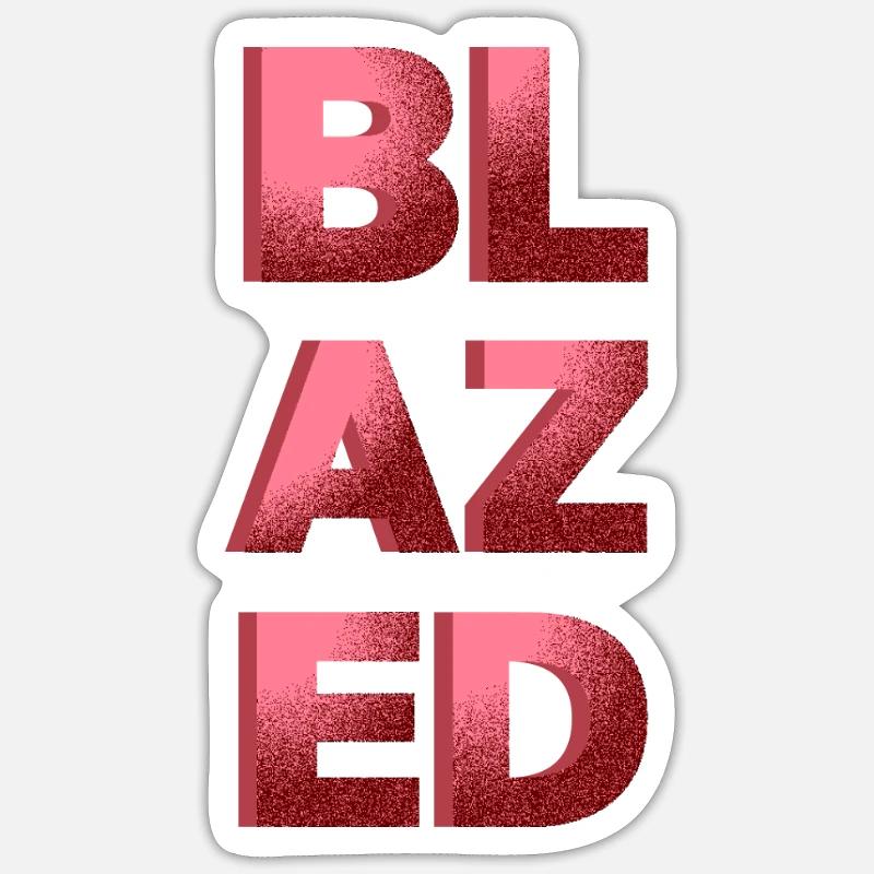 Aufgeflammt - Sticker Größe S (10 x 10 cm) - Mattweiß