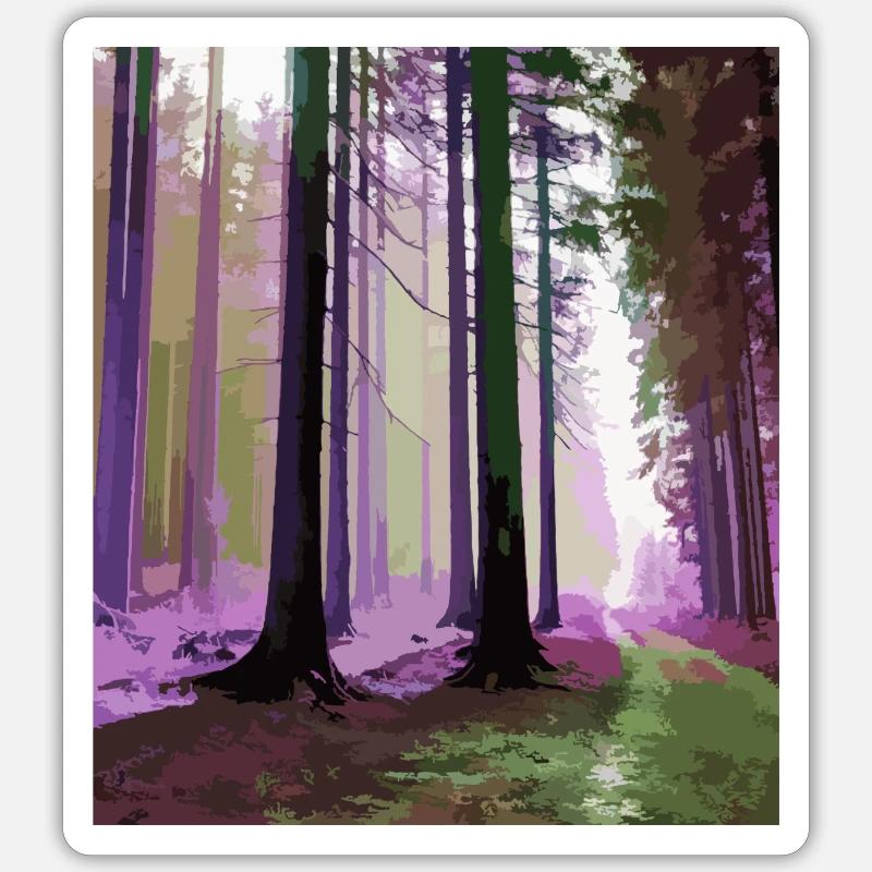 Haunted Cloud Forest - Sticker size S (10 x 10 cm) - white matte