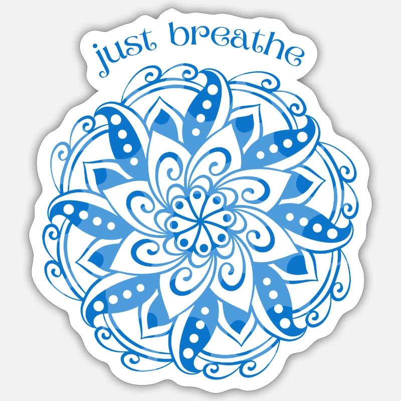 Atme einfach Sticker Größe S (10 x 10 cm)