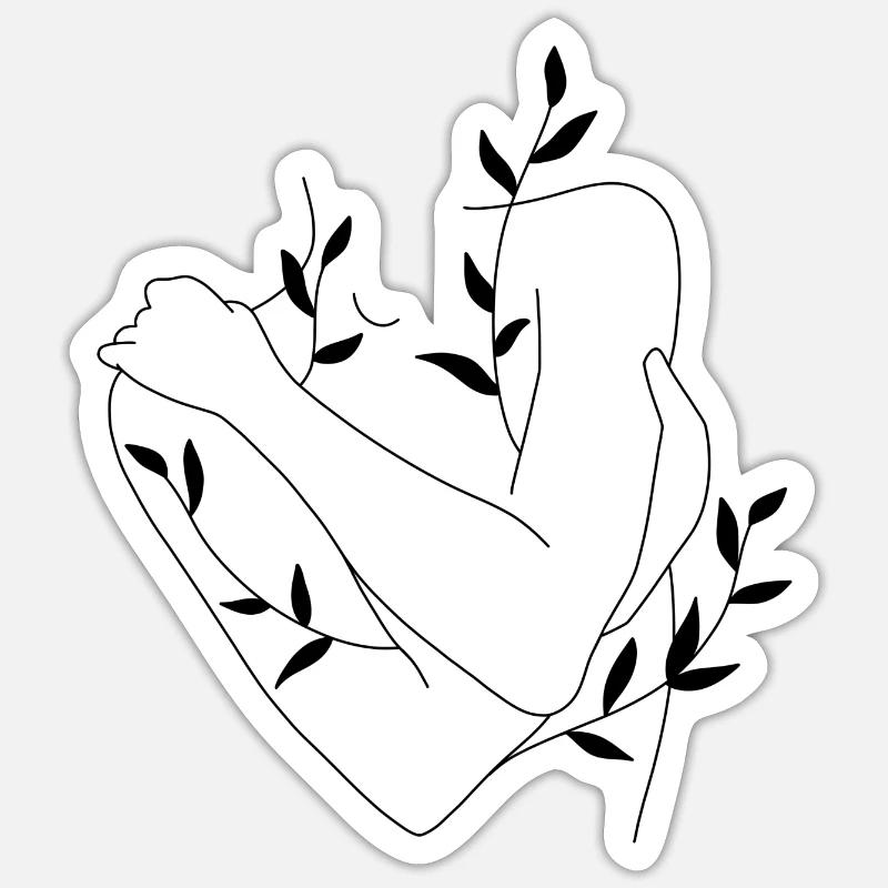 Wachsender Körper Sticker Größe S (10 x 10 cm)