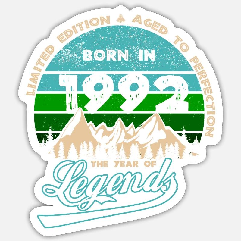 Legends 1992 - Sticker size S (10 x 10 cm) - white matte