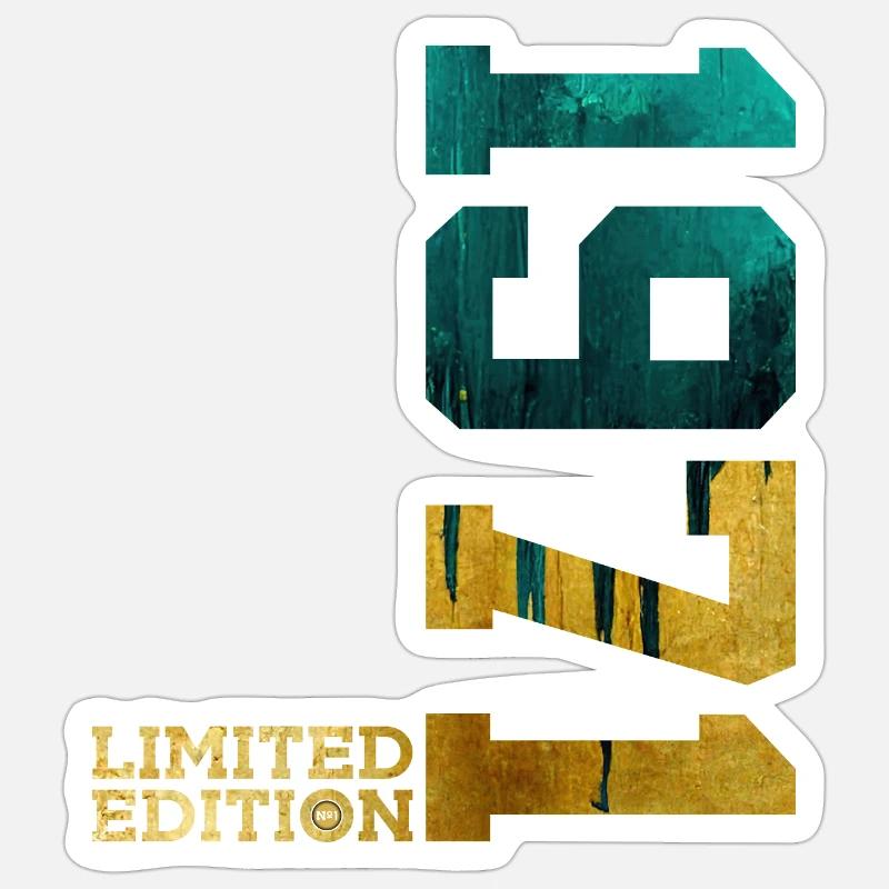 55E ANNIVERSAIRE ÉDITION LIMITÉE 1971 - Sticker taille S (10 x 10 cm) - blanc mat