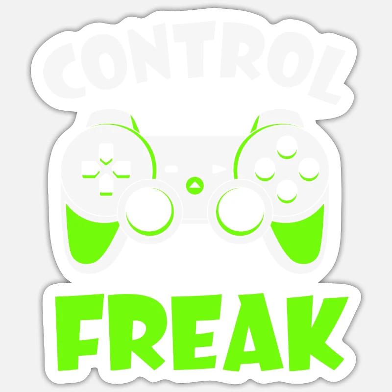 Control Freak - Sticker size S (10 x 10 cm) - white matte